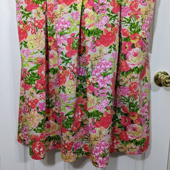 Tiana B Multi-Colored Floral Sleeveless Fit & Flare Midi Dress - size 24W - Picture 3 of 11